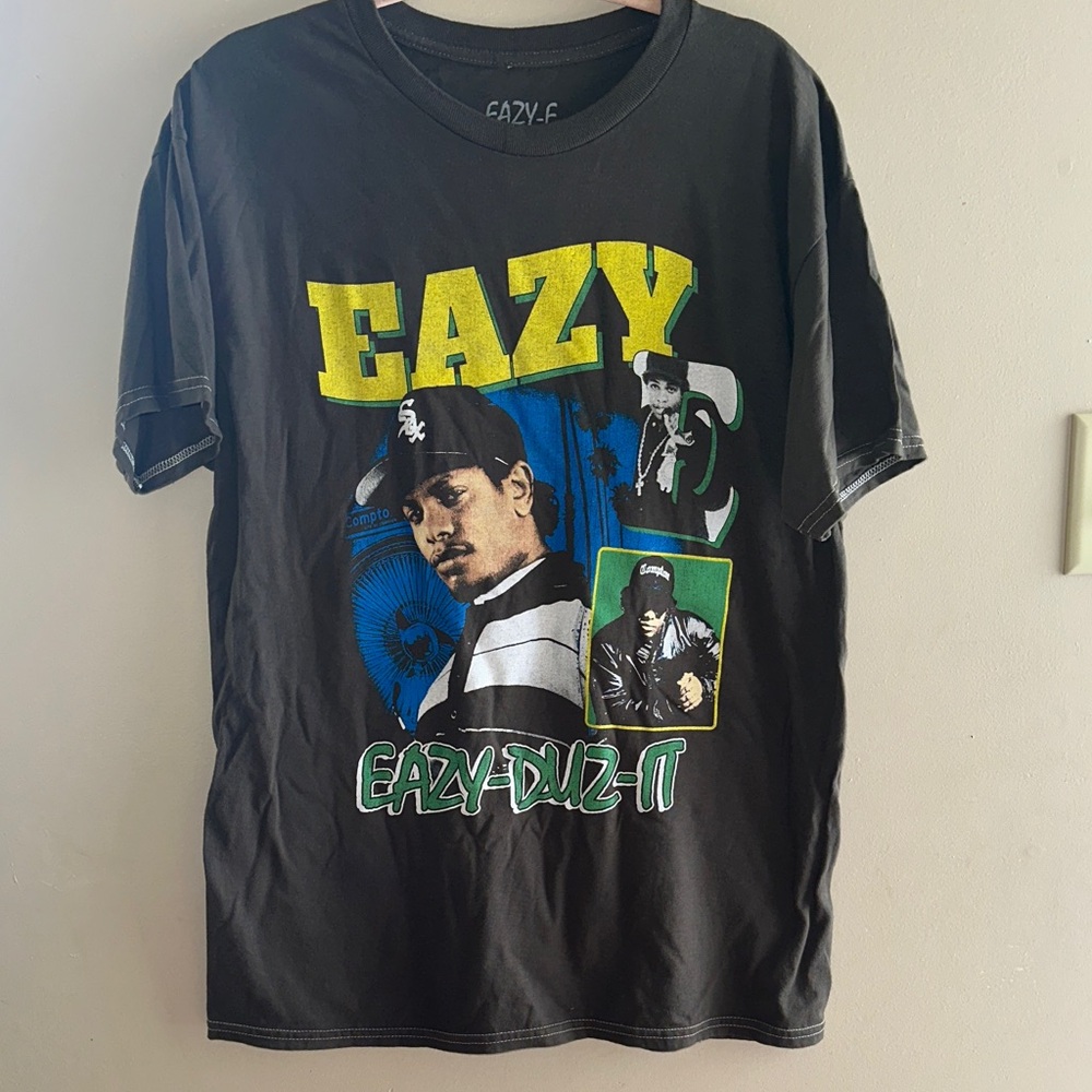 Eazy-E Graphic Oversized Short Sleeved Tee Shirt | Large